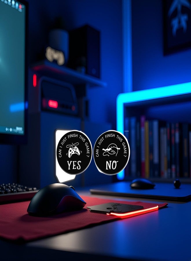 Sluswallow 2Pcs Black Decision Coins Double Sided Decision Stamps Funny Gifts for Teen Girls Boys Novelty Couple Gifts Christmas Birthday Gifts Stocking Stuffers for Boyfriend Girlfriend, Novelty and Gag Toys - Image 3